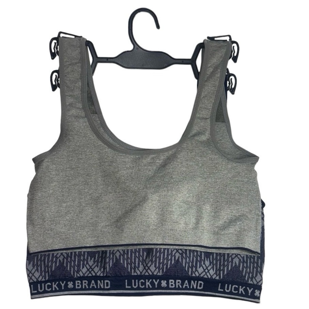 Lucky Brand Bras Seamless Comfort Bras Navy Blue and Gray Size Large Two Pack - Picture 5 of 15